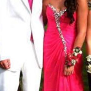 Pink prom gown! Worn once. Very comfortable.